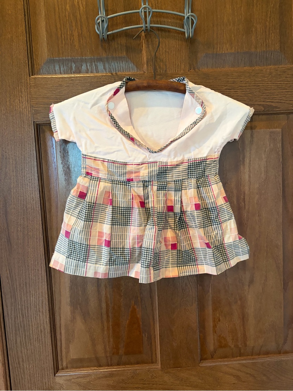 Vintage Clothespin Holder & Hanger